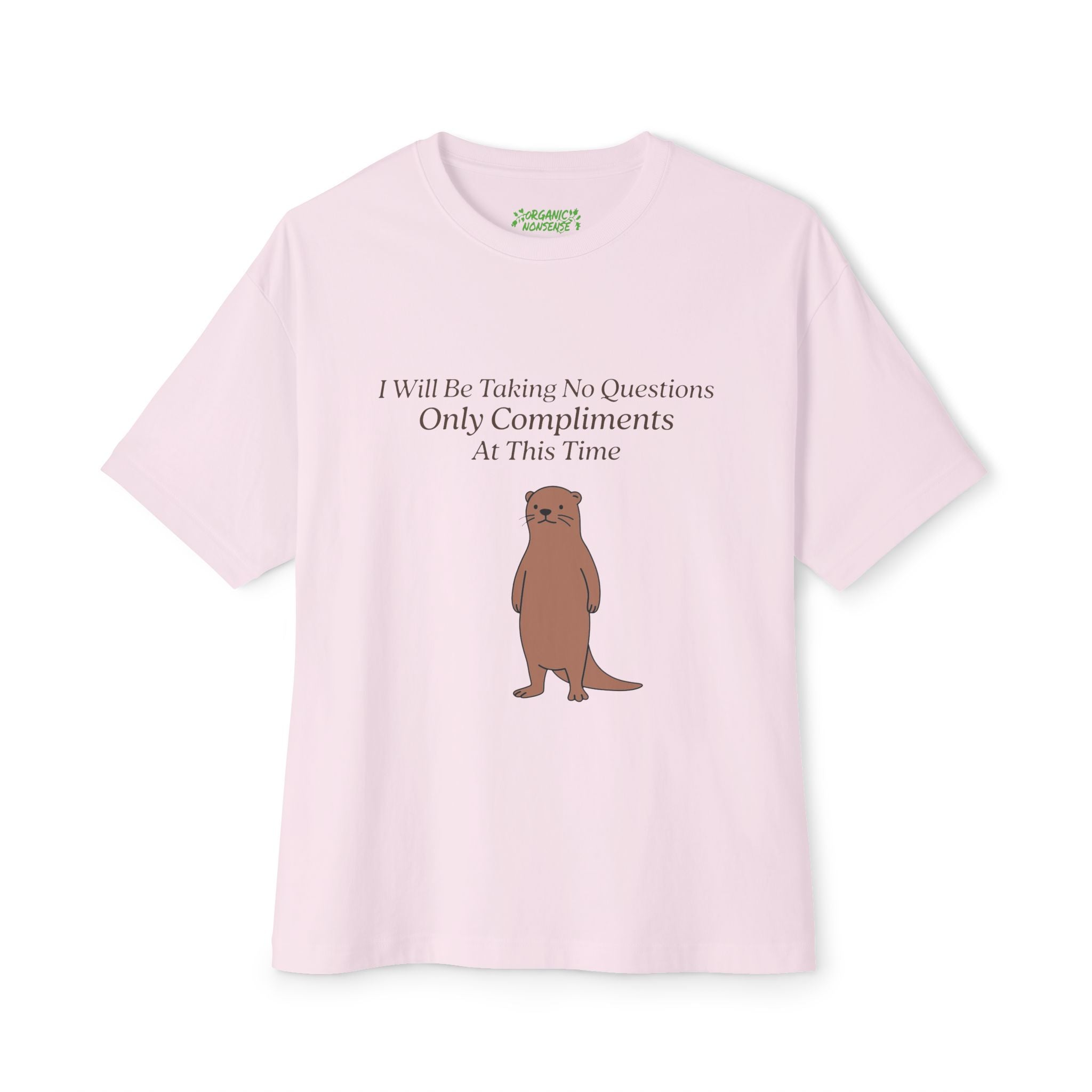No Questions Oversized Otter Tee