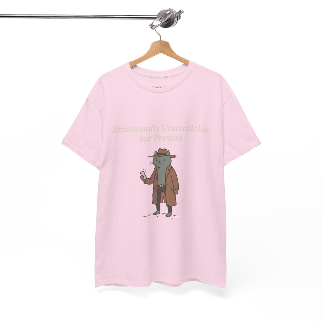 Emotionally Unavailable but Present Cat Tee