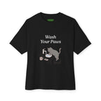 Wash Your Paws Oversized Cat Tee