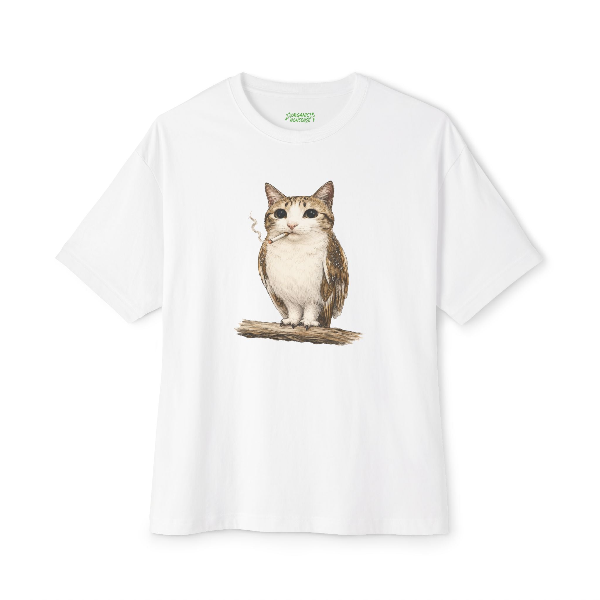Meowl Smoking Oversized Tee