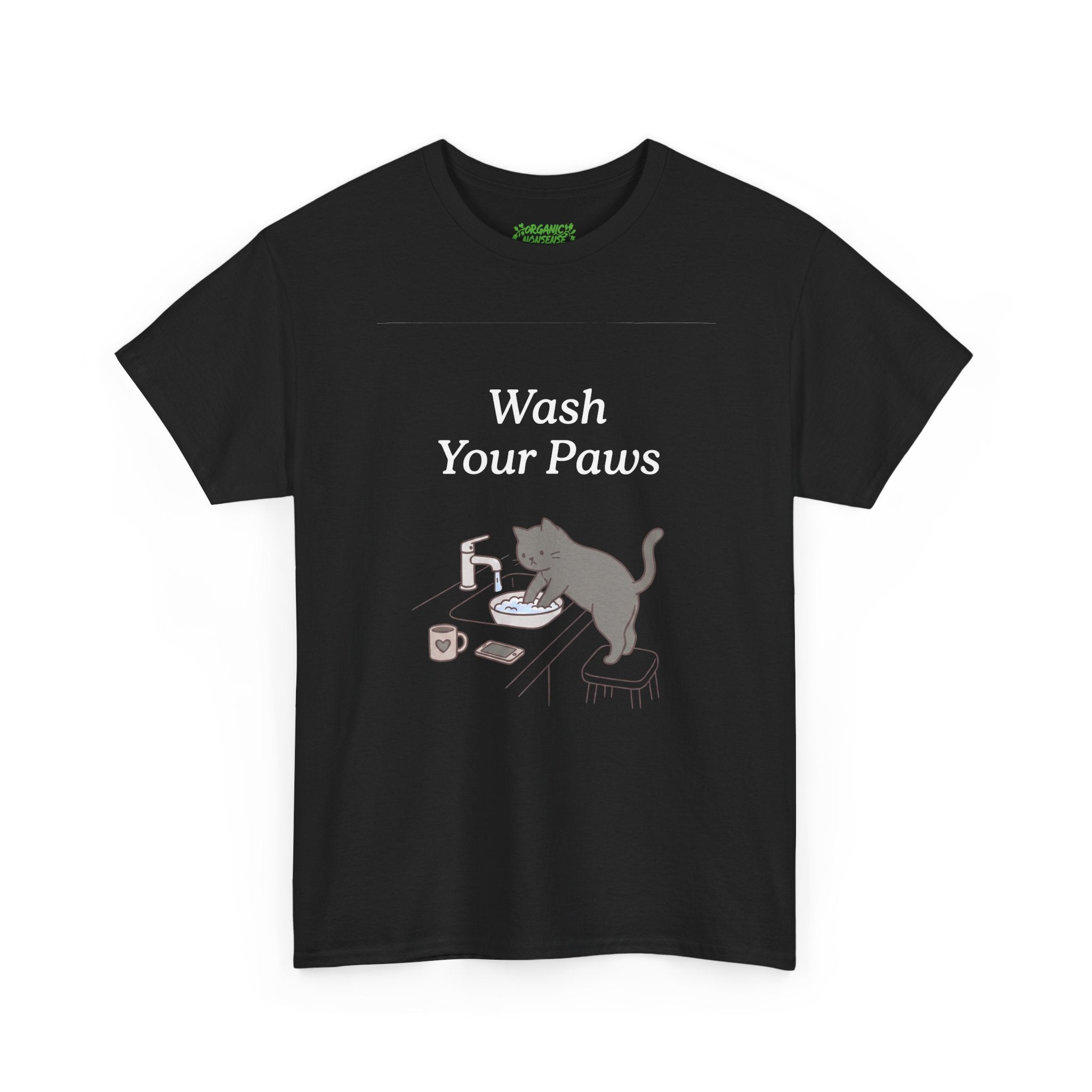 Wash Your Paws Cat Tee