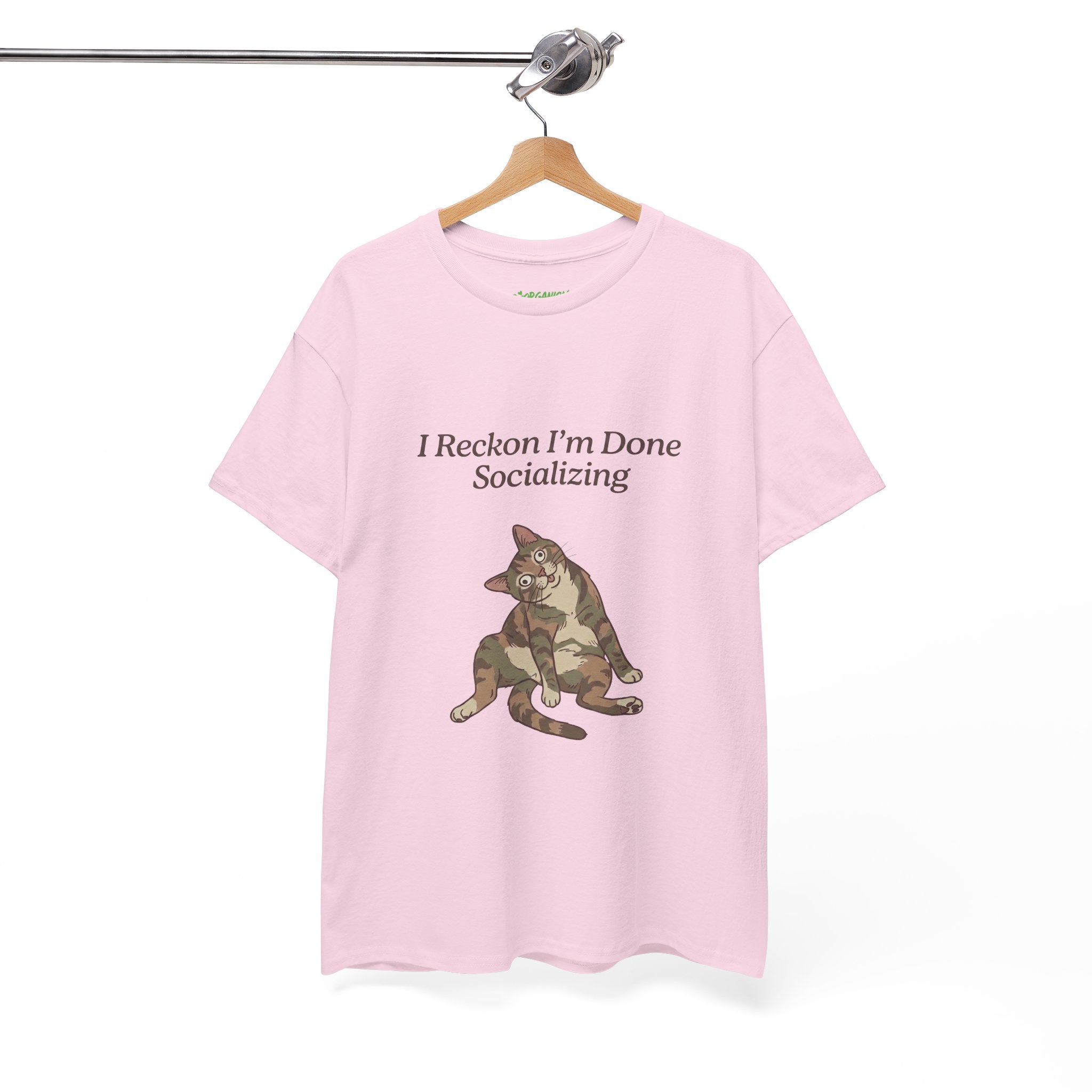 I Reckon I'm Done Socializing Cat Tee