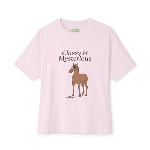 Classy & Mysterious Oversized Horse Tee