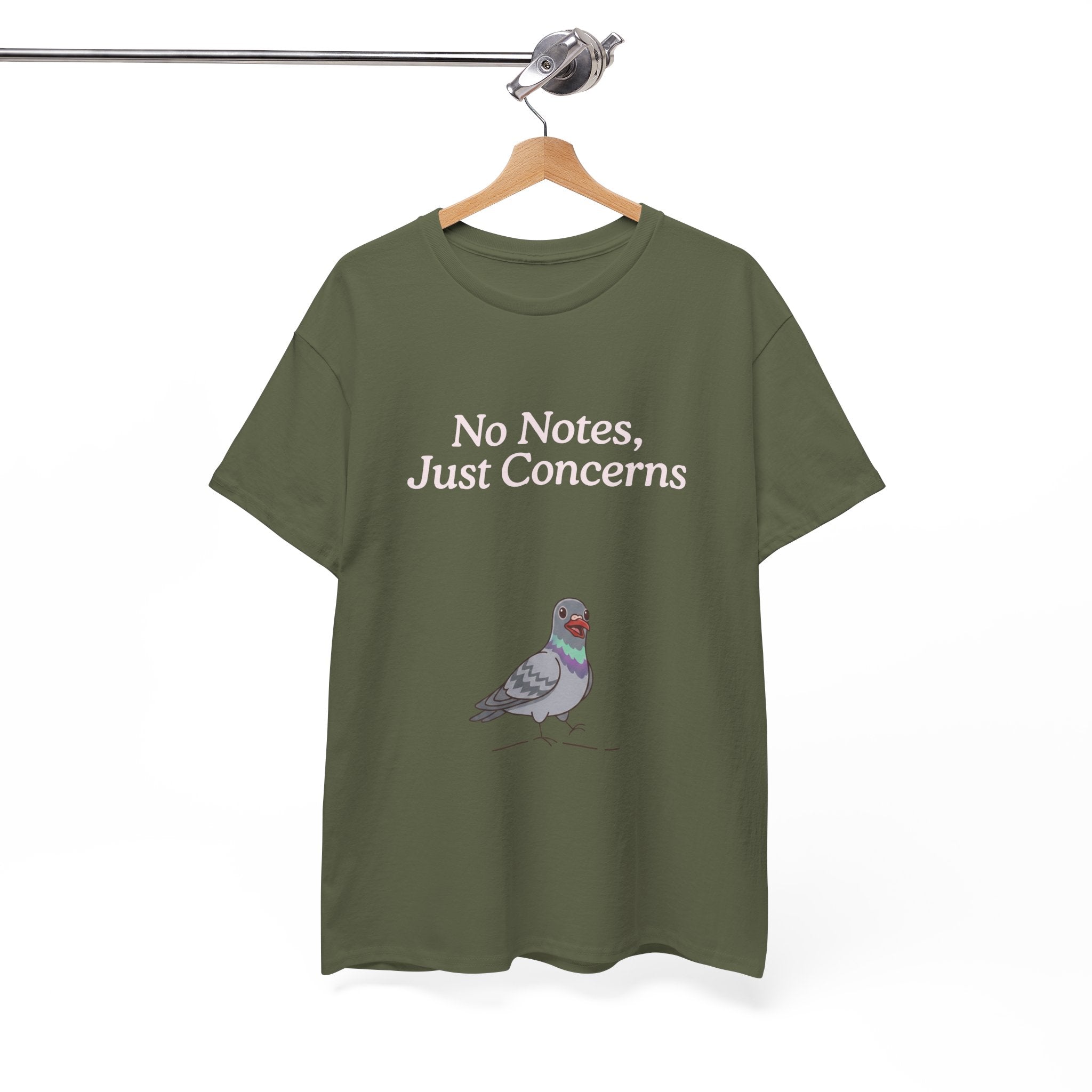 No Notes, Just Concerns Pigeon Tee