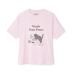 Wash Your Paws Oversized Cat Tee