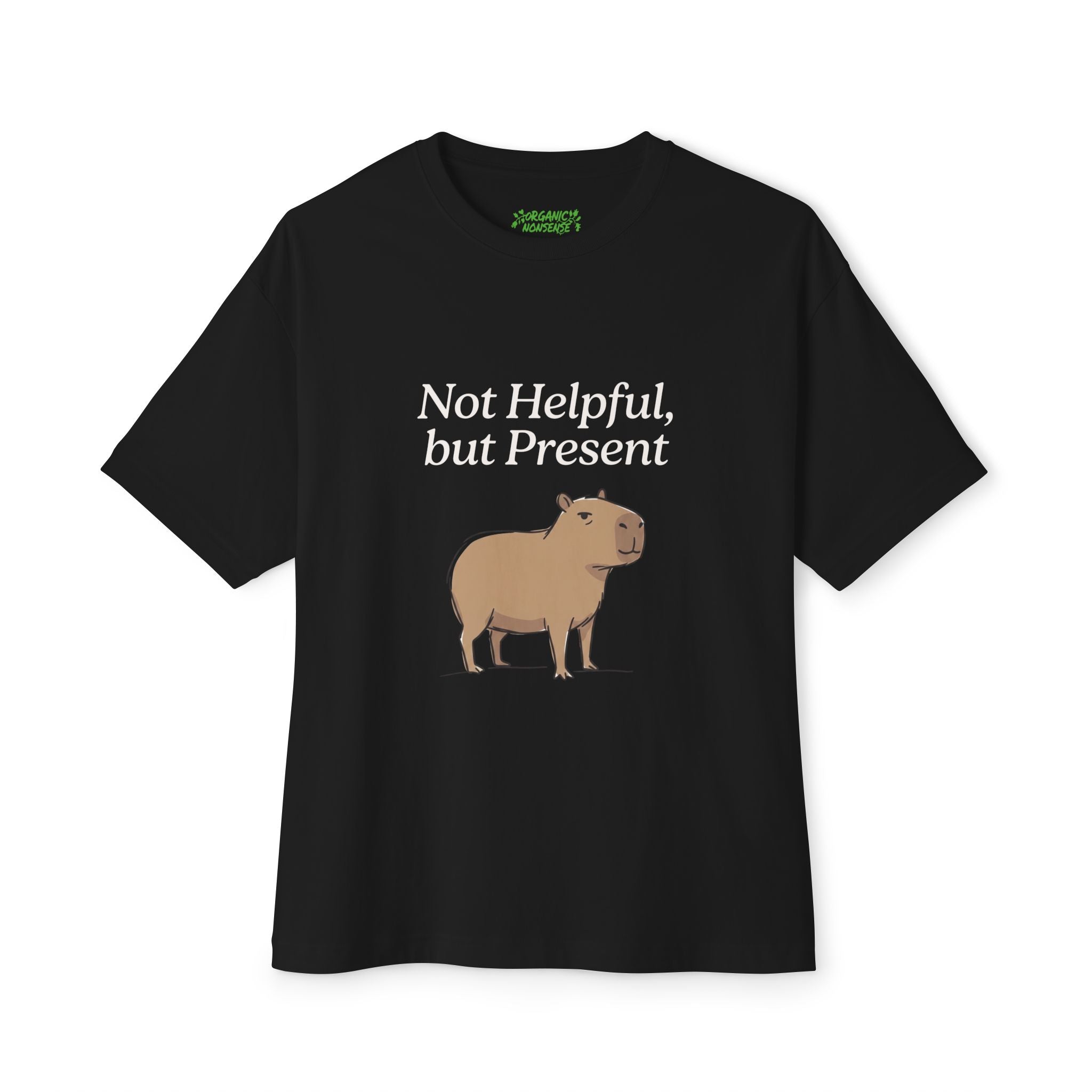 Not Helpful, but Present Oversized Capybara Tee