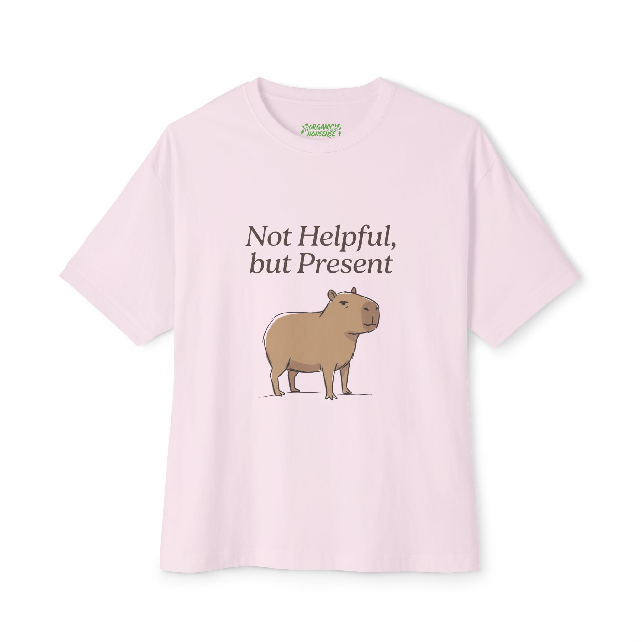 Not Helpful, but Present Oversized Capybara Tee