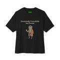 Emotionally Unavailable But Present Oversized Cat Tee