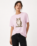 Meowl Smoking Oversized Tee