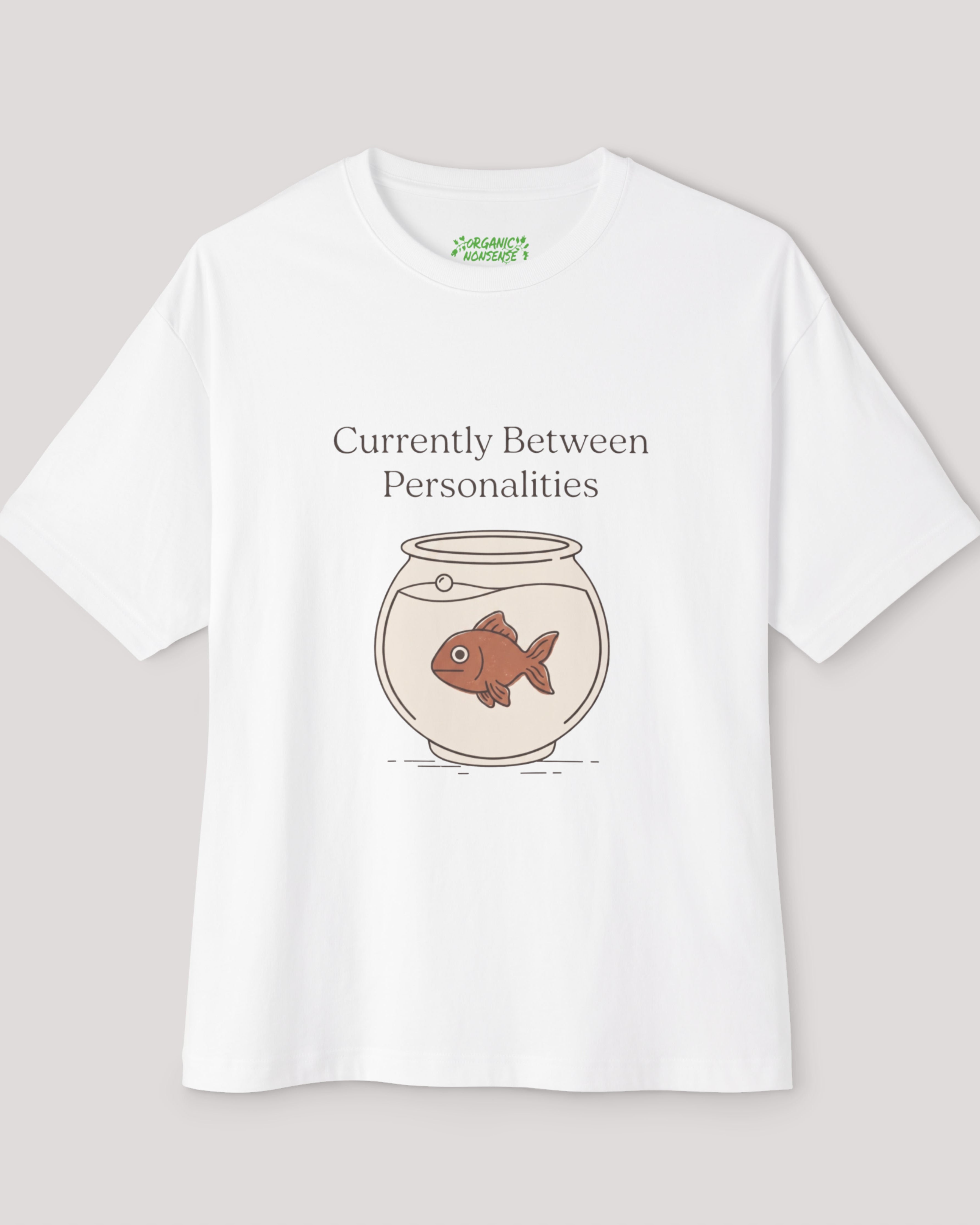 Currently Between Personalities Oversized Goldfish Tee