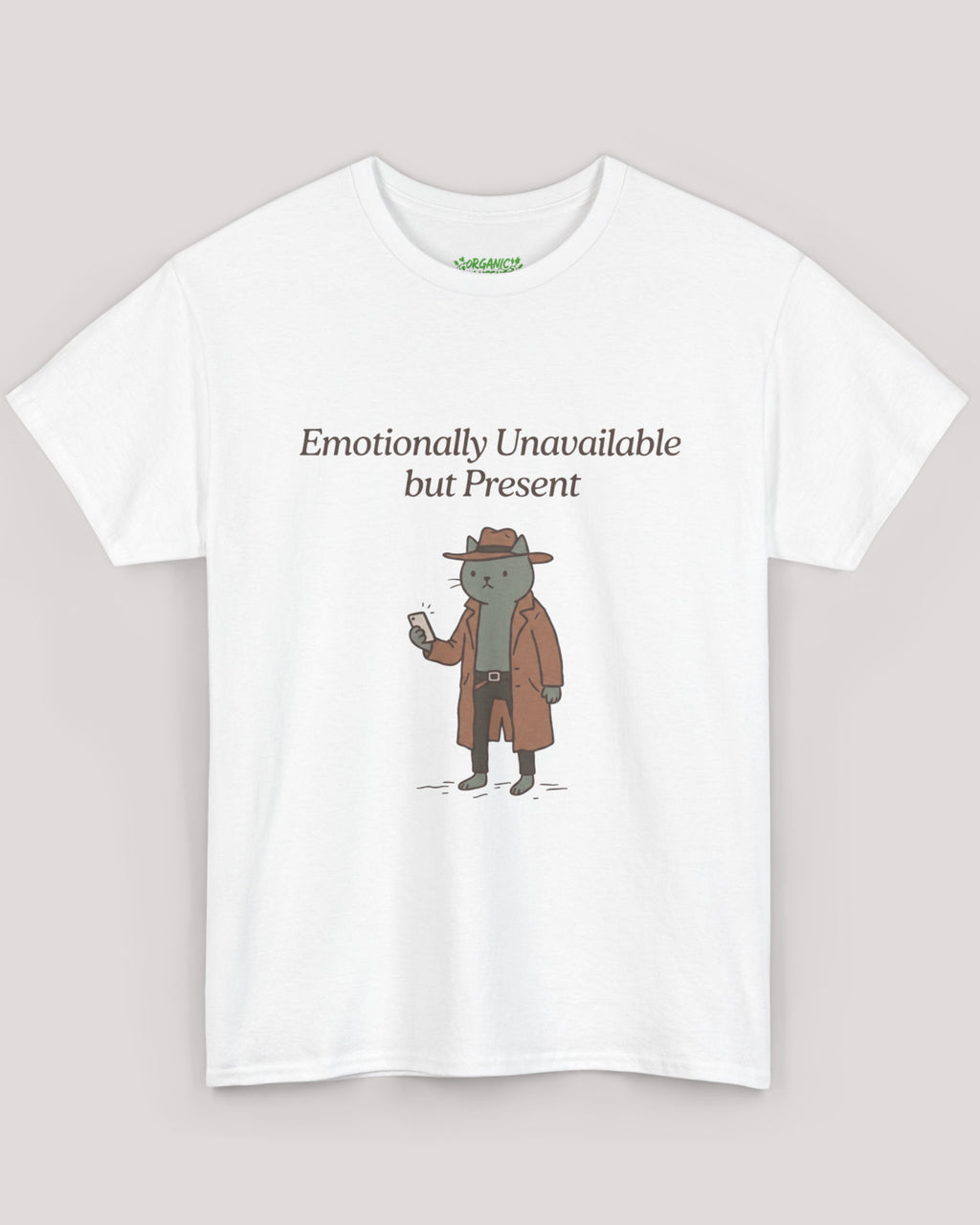 Emotionally Unavailable but Present Cat Tee