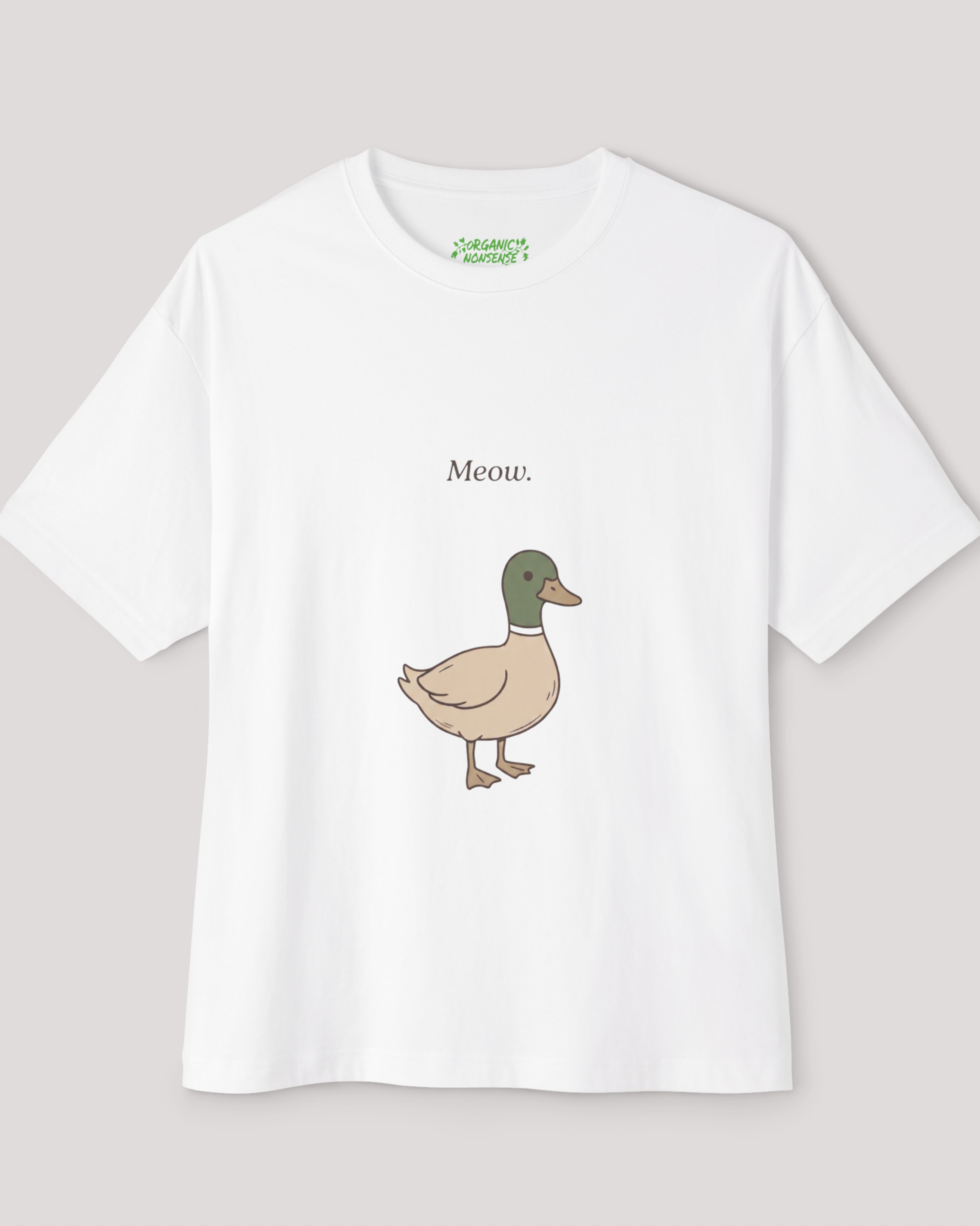 Meow. Oversized Duck Tee