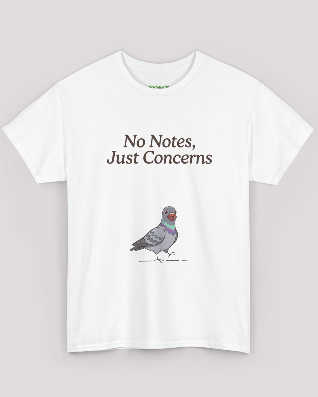 No Notes, Just Concerns Pigeon Tee