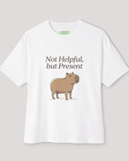 Not Helpful, but Present Oversized Capybara Tee