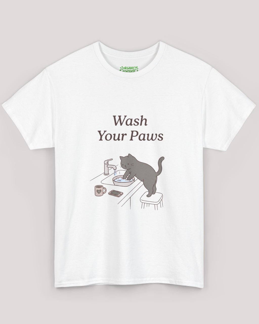 Wash Your Paws Cat Tee