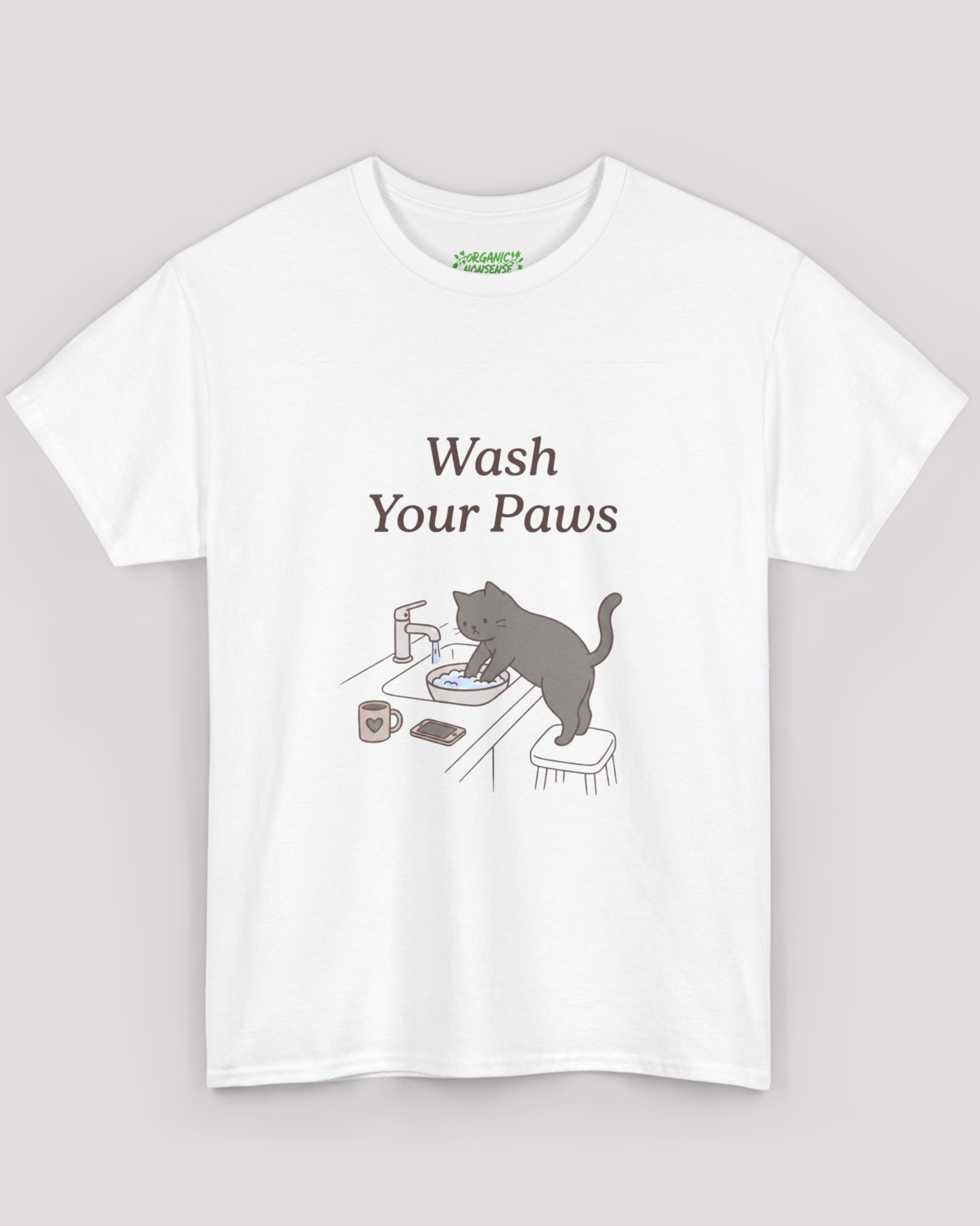 Wash Your Paws Cat Tee