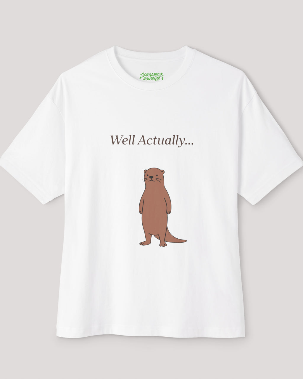 Well Actually Oversized Otter Tee