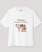 I Reckon I Need to Go Home Oversized Cow Tee