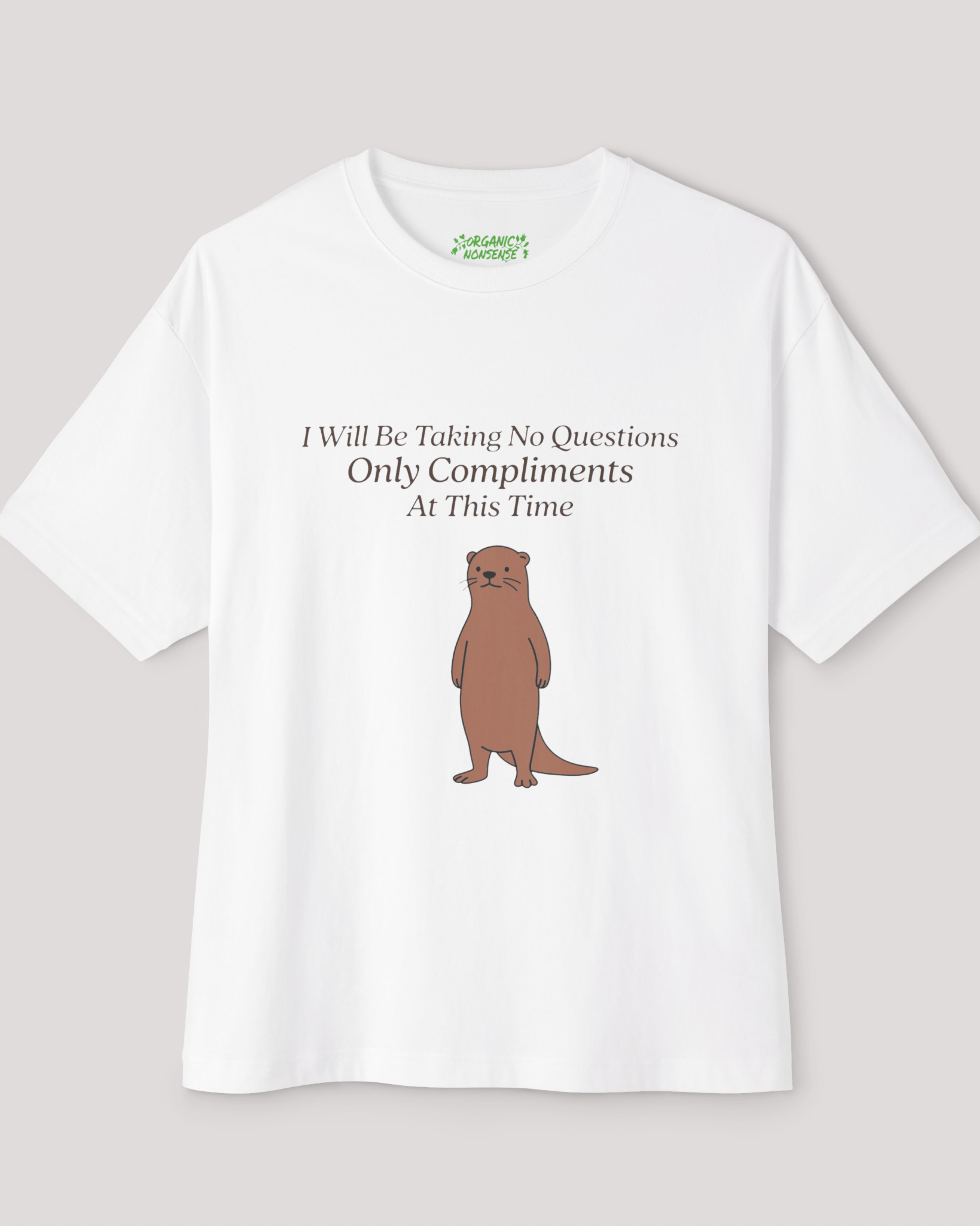 No Questions Oversized Otter Tee